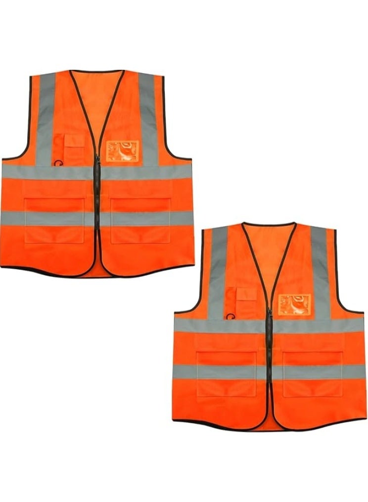 TEAKWOOD One piece of orange engineering reflective vest/safety suit/construction reflective vest/high gloss reflective vest (XL) - Image 3