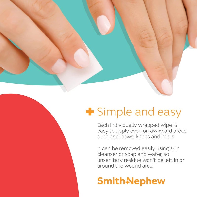 Smith&nephew مناديل حماية سميث ونيو لجلد التحضير - علبة 50 قطعة - Image 3