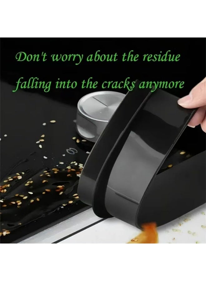2 قطعة من أغطية فجوات الموقد المصنوعة من السيليكون، مقاومة للحرارة، سهلة التنظيف، تناسب المواقد والطاولات، مثالية للمطابخ - Image 4