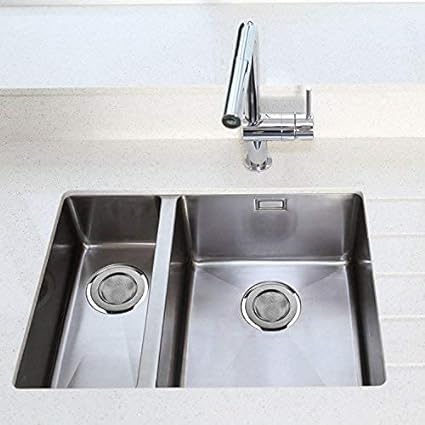 APURK Drain Strainer Jali Stainless Steel Sink Strainer Kitchen Drain Basin Basket Filter Stopper DrainerSS Sink Jali Pack of 2 - Image 5