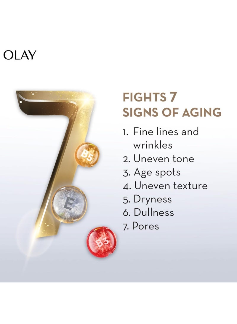 كريم أولاي توتال إفيكتس النهاري | مع فيتامين ب5، النياسيناميد، الشاي الأخضر، عامل حماية من الشمس 15 | يحارب 7 علامات للشيخوخة لبشرة متوهجة ورطبة وأكثر شبابًا مع حماية من الأشعة فوق البنفسجية | مناسب للبشرة العادية والجافة والدهنية والمختلطة | 50 جم - Image 4