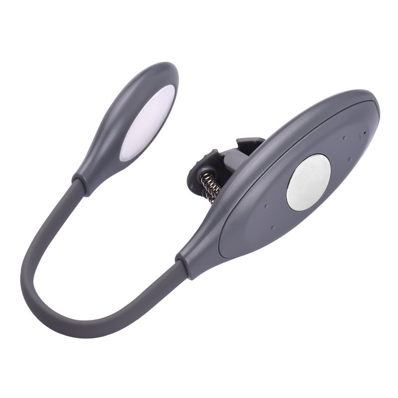 Rechargeable Book Light Clip-on Reading Light Eye-Care LED Light 3 Color Temperature Stepless Dimming with Magnet for Bookworms Kids - Image 1