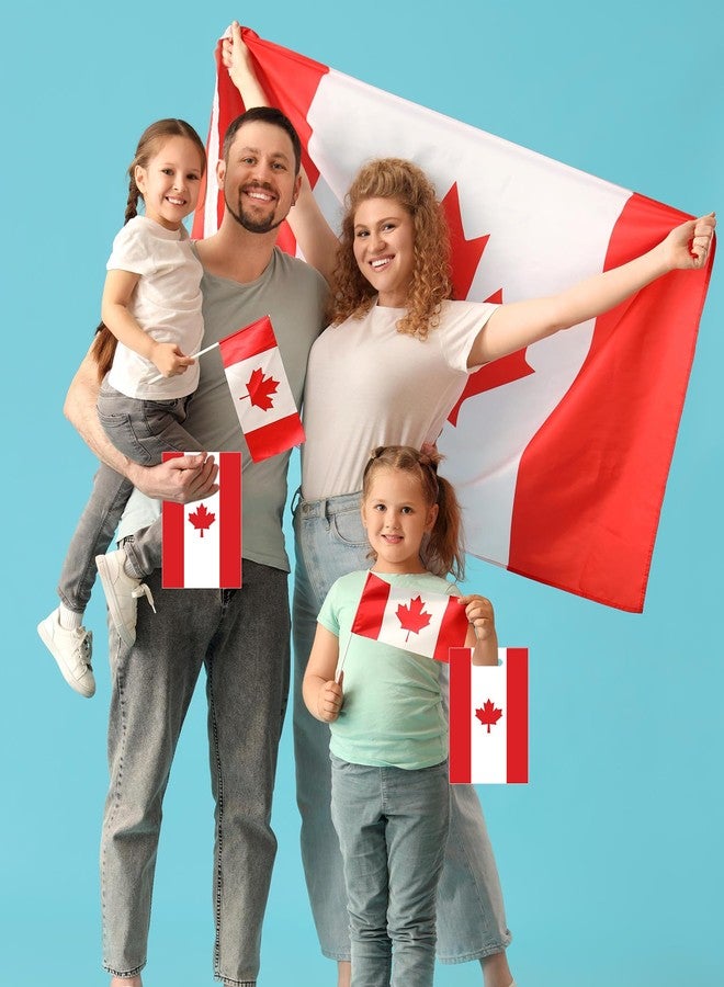 CupaPlay 50 Pieces Canada Party Favor Plastic Bags,Maple Syrup Canadian Flag Birthday Party Favors Decorations Supplies National Canada Day Goodie Bag - Image 3