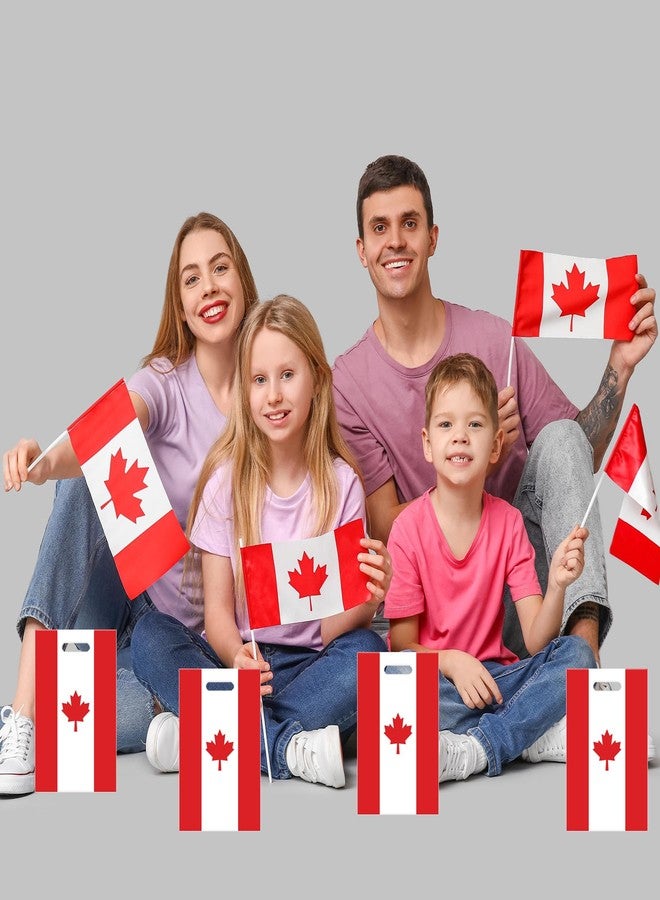 CupaPlay 50 Pieces Canada Party Favor Plastic Bags,Maple Syrup Canadian Flag Birthday Party Favors Decorations Supplies National Canada Day Goodie Bag - Image 5