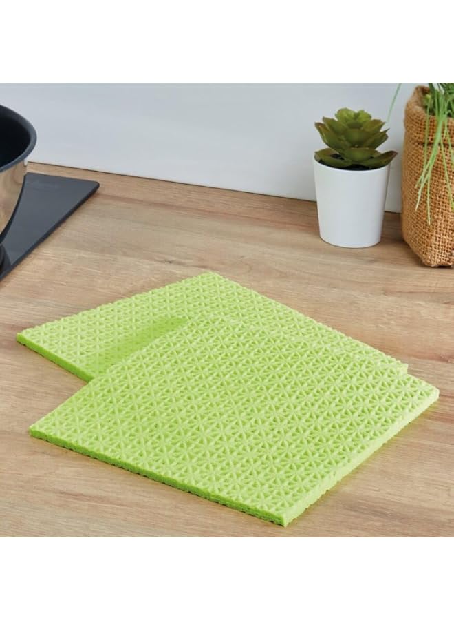 Spontex Sponge Cloths With Anti-bacterial Protection, Stops Odours and Stays Fresher for Longer, Absorbent, Flexible and Durable, 100% Biodegradable, Multicolour, 4 Pieces - Image 5