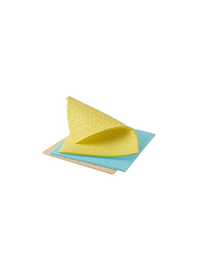 Spontex Sponge Cloths With Anti-bacterial Protection, Stops Odours and Stays Fresher for Longer, Absorbent, Flexible and Durable, 100% Biodegradable, Multicolour, 4 Pieces - Image 2