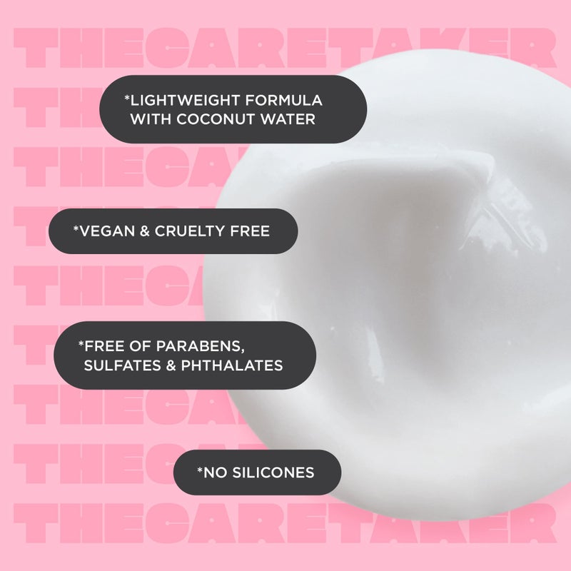 Cake Beauty Moisturizing Conditioner, The Care Taker â€“ Hydrating Conditioner that Replenishes Dry Hair â€“ With Coconut Water, Hyaluronic Acid & Shea Butter - For All Hair Types - 296 ml - Image 5