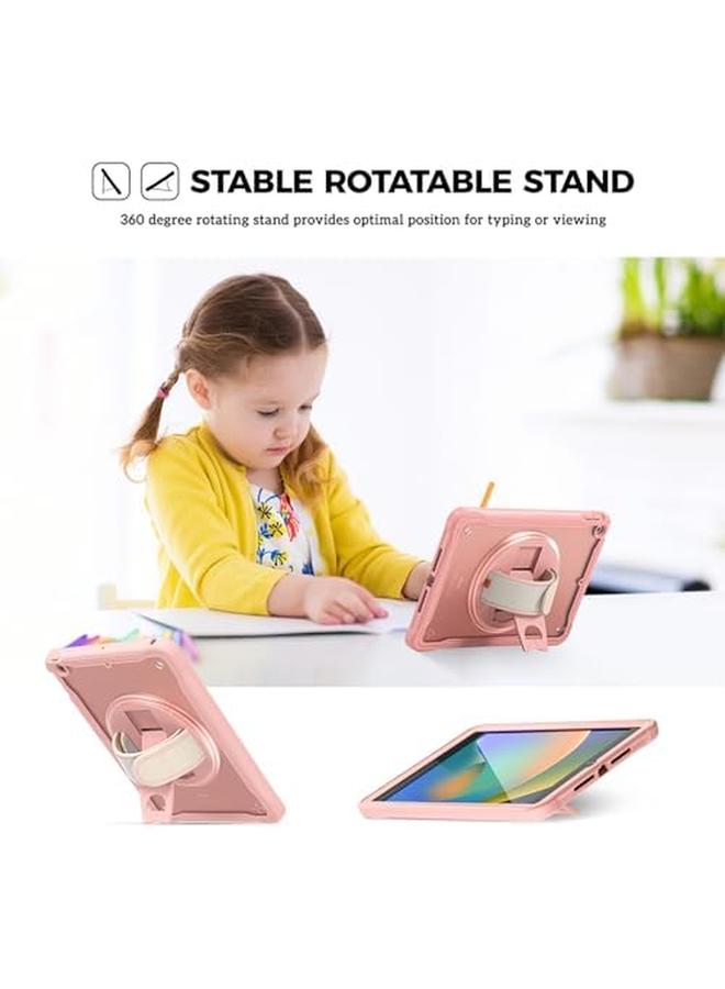 Procases Compatible For iPad 10.2 Case iPad 9Th 8Th 7Th Generation 2021 2020 2019 Case Heavy Duty Shockproof Rugged Case 360 Degree Rotatable Kickstand Protective Cover Case –Pink - Image 5