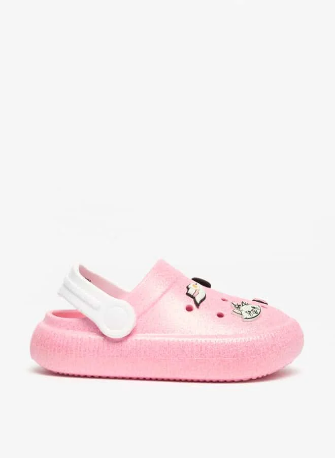Disney Girls Marie Embossed Backstrap Clogs