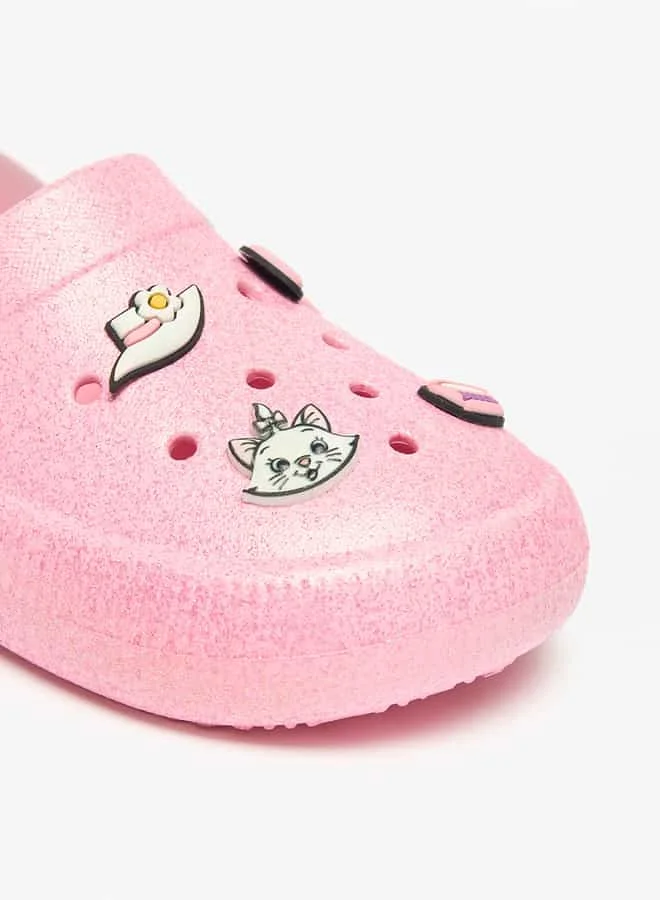 Disney Girls Marie Embossed Backstrap Clogs