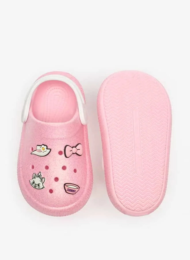 Disney Girls Marie Embossed Backstrap Clogs
