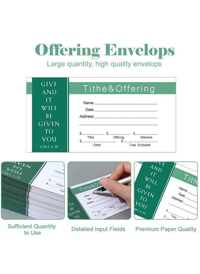 Woanger - 500 Count Tithes And Offering Envelopes For Church Offering Donation Envelopes Tithing Envelope My Offering Bill Size Envelope Checks And Cash Envelopes For Tithes And Offerings (Stylish) - Image 1