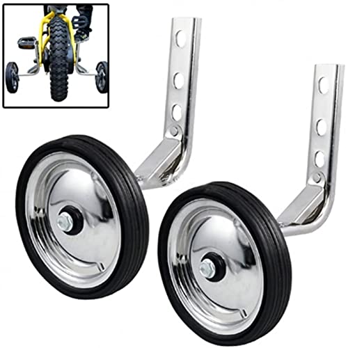 Little World Training Wheels, Heavy Duty Rear Bicycle Stabilizers Mounted Kit Compatible for Bikes of 14 16 18 Inch, 1 Pair - Image 1