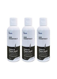 Formen Hair Growth Oil 100% Natural With 22 Powerful Scalp Health And Hair Growth Ingredients 300Ml ; Onion Oil Black Seed Oil Neem & Amla Oil ; No Mineral Oil (Pack Of 3)  - Image 2