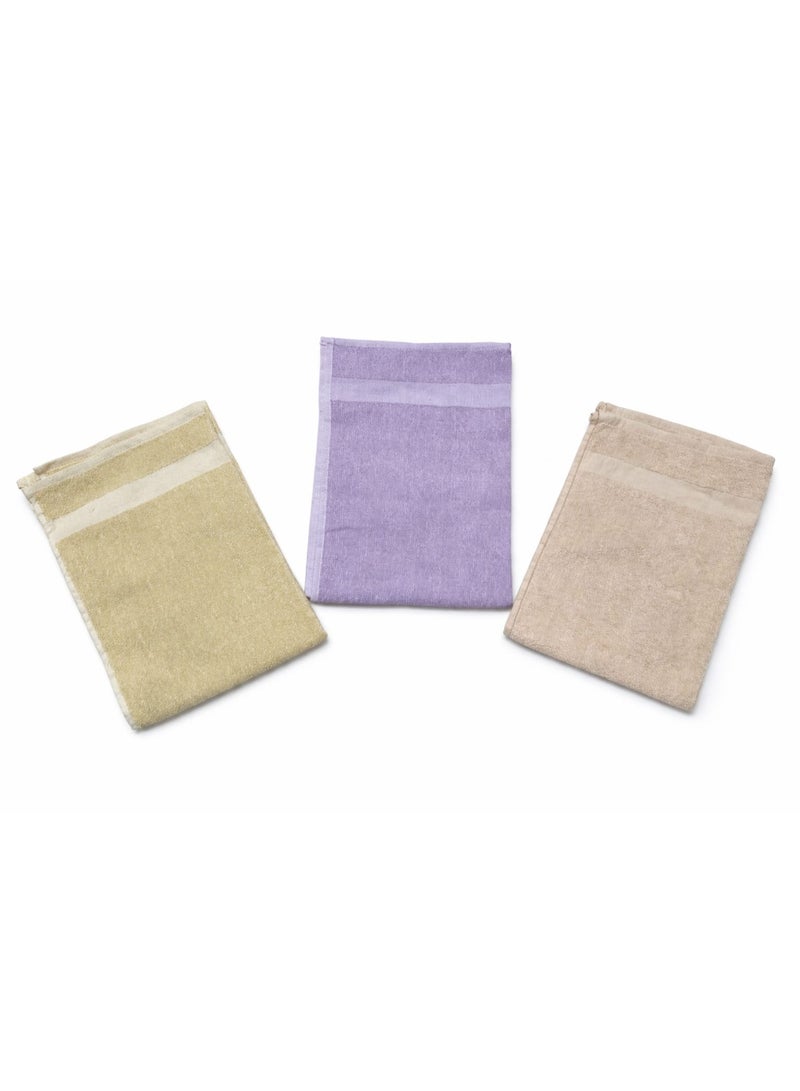 High-quality cotton towel set, 40x60 cm, 3 pieces - Image 1