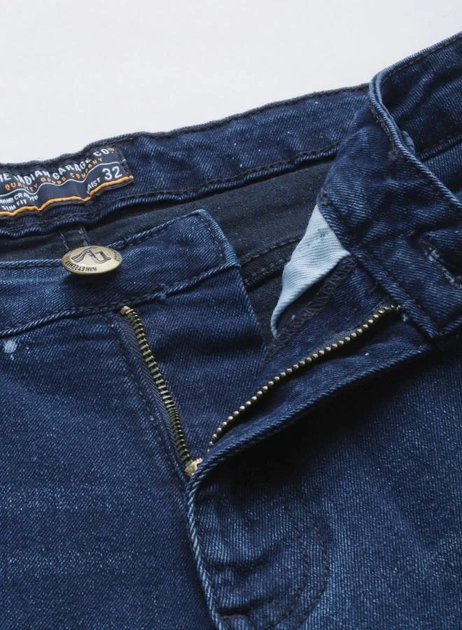 The Indian Garage Co  Men Carrot Fit Distressed Jeans for Men | Best Price UAE