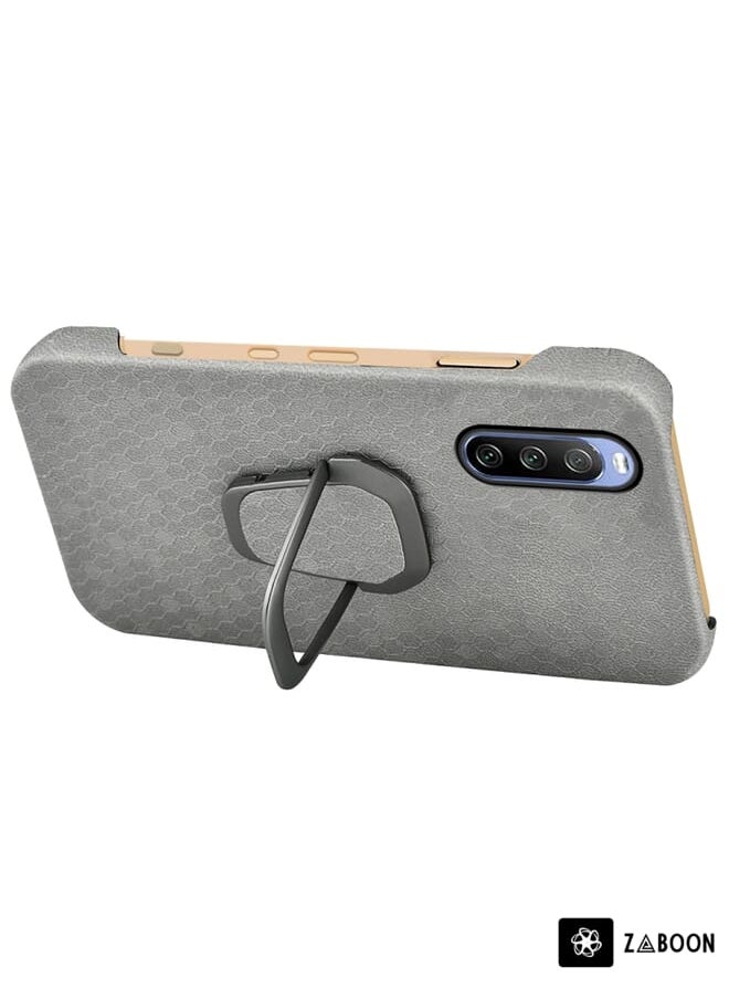 Zaboon Protective Case For Sony Xperia 10 IV Ring Holder Honeycomb PU  - Image 1