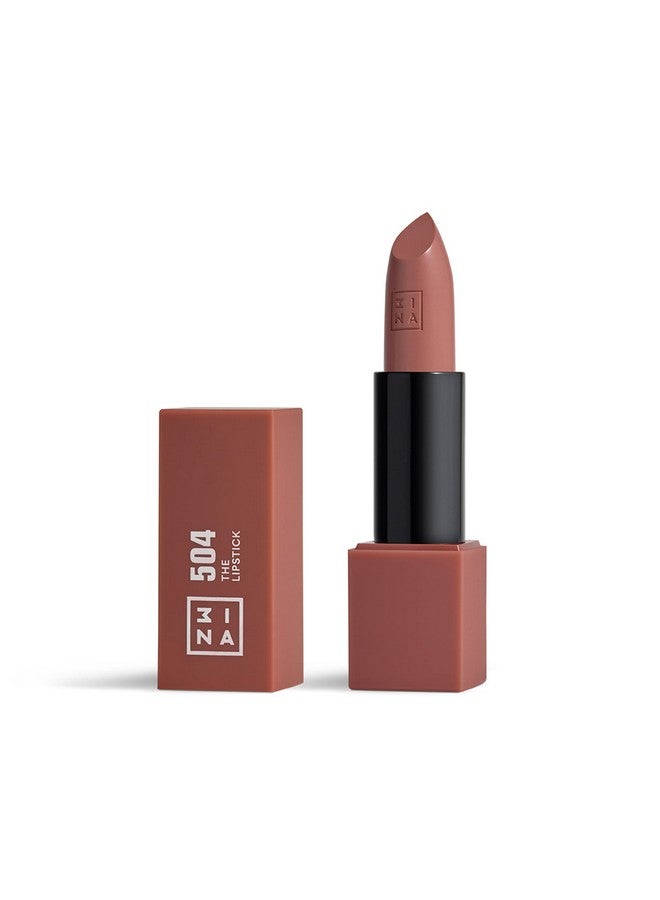 3INA The Lipstick 504 Outstanding Shade Selection Matte And Shiny Finishes Highly Pigmented And Comfortable Vegan And Cruelty Free Formula Moisturizes The Lips Red Clay 0.16 Oz - Image 2