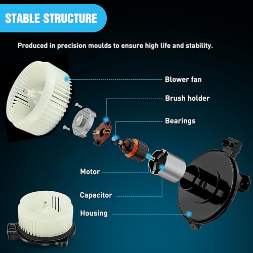Nilight HVAC Heater Blower Motor Fan Fit for Honda FIT 2009 2010 2011 2012 2013 2014, AC Heated Fan Blower Motor Replaces 700247 615-50209 79310TF0G01 79310-TF0-G01 - Image 4