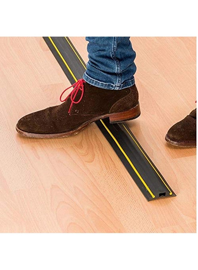 دولفي غطاء كابلات الأرضية من دولفي، 4 أمتار من أسلاك الأرضية، واقي الكابلات والأسلاك 1 قناة، مثالي للمكتب أو المنزل أو ورشة العمل أو المستودعات أو الحفلات الموسيقية أو غيرها من المناطق الخارجية - Image 5