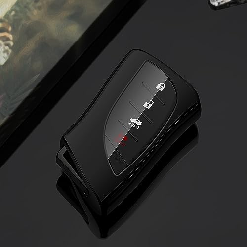 Tengare Lexus Key Fob Cover 2024 2023 Car Key Protector Case Holder ES250 ES300h ES350 GX550 LC500 LC500h LS500 LS500h LX600 NX250 NX350 NX350h NX450h+ RX350 RX350h RX450h+ RX500h Accessories - Image 3