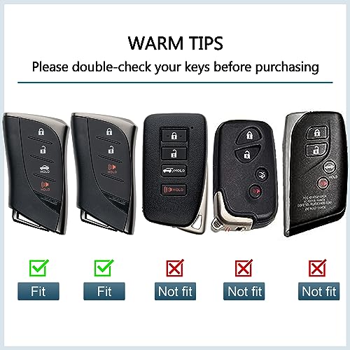 Tengare Lexus Key Fob Cover 2024 2023 Car Key Protector Case Holder ES250 ES300h ES350 GX550 LC500 LC500h LS500 LS500h LX600 NX250 NX350 NX350h NX450h+ RX350 RX350h RX450h+ RX500h Accessories - Image 5
