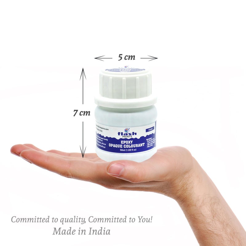 Flash Epoxy Opaque Resin Concentrated Pigment Paste 16 Shades for Epoxy Resin Art - 50ml each (New Packaging) - Image 4