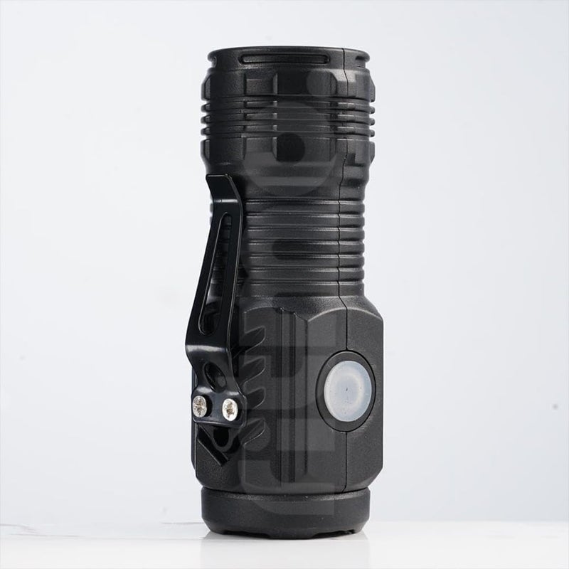 Ritmo Pocket LED Mini Torch High Lumens Water Resistant Torch for Home Camping Emergency Black - Image 1