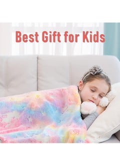 FASHION HOME Kids Glow in The Dark Blanket Soft Throw All Seasons for Couch Sofa Bed 150 x 120cm  - Image 4