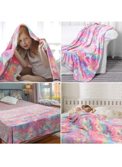 FASHION HOME Kids Glow in The Dark Blanket Soft Throw All Seasons for Couch Sofa Bed 150 x 120cm  - Image 5