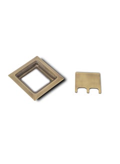 Nixnine Nixnine 25 Inch Stainless Steel Cable ManagerCable Hole Cover GrommetWire Cable Organiser Manager Brass Antique Finis Square Pack of 3  - Image 2