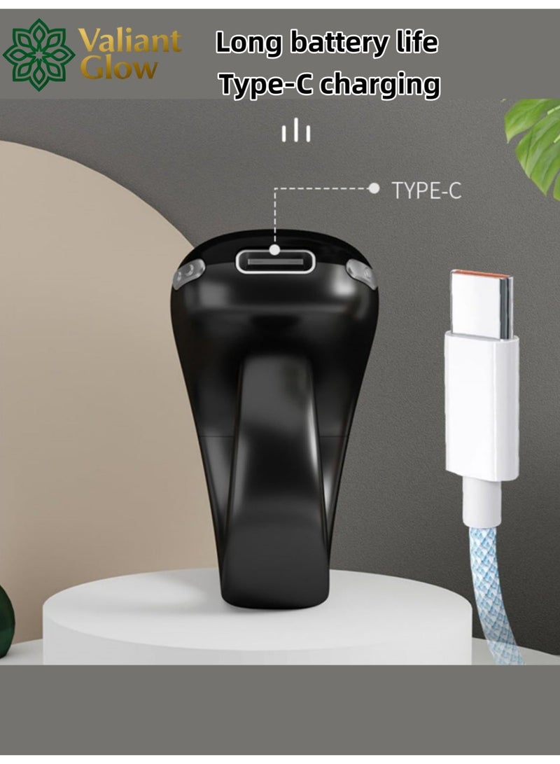 Tasbih Smart Ring set|3 Size Adjustable Finger Counter Ring|Digital Ring Counter with Display & Type-C Charging & Bluetooth connectivity|Lightweight Tasbeeh Counter, Prayer Ring, WatchTime & Date|Tasbeeh counter for Muslims - view 4