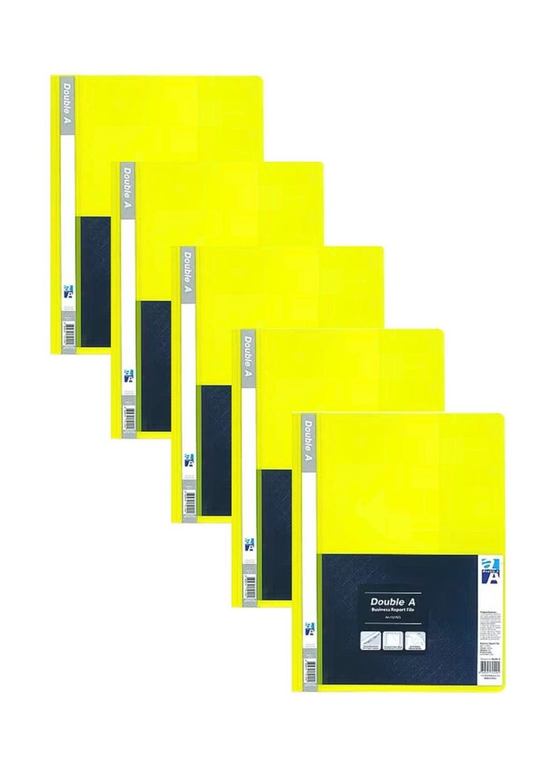ملف تقرير A4 أصفر، أغطية تقرير أمامية شفافة لملف المشروع للمدرسة أو المكتب عبوة من 6 - Image 3
