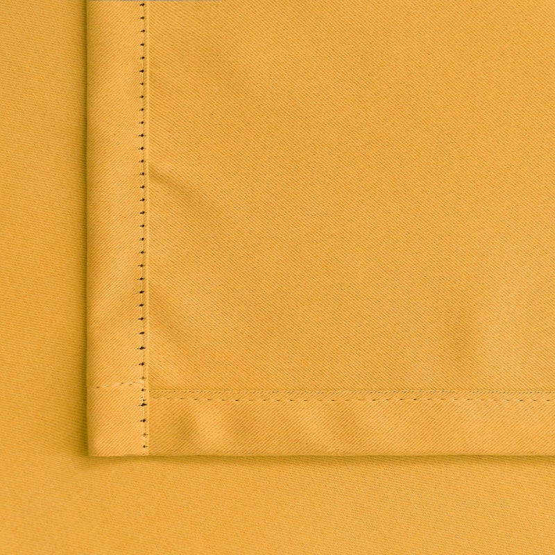 BGment Rod Pocket and Back Tab Blackout Curtains for Bedroom - Thermal Insulated Room Darkening Curtains for Living Room  2 Window Curtain Panels (52 x 72 Inch  Mustard Yellow) - Image 4