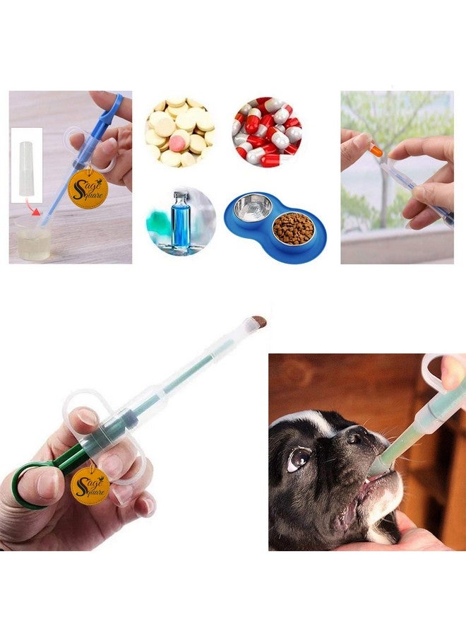 Sage Square Nursing Milk Feeding Tablet Pill Feeding Kit Syringe For Food, Water, Medicine Cats & Dogs, Puppy & Kitten Small Pets (Red) (Pack Of 1) - Image 4