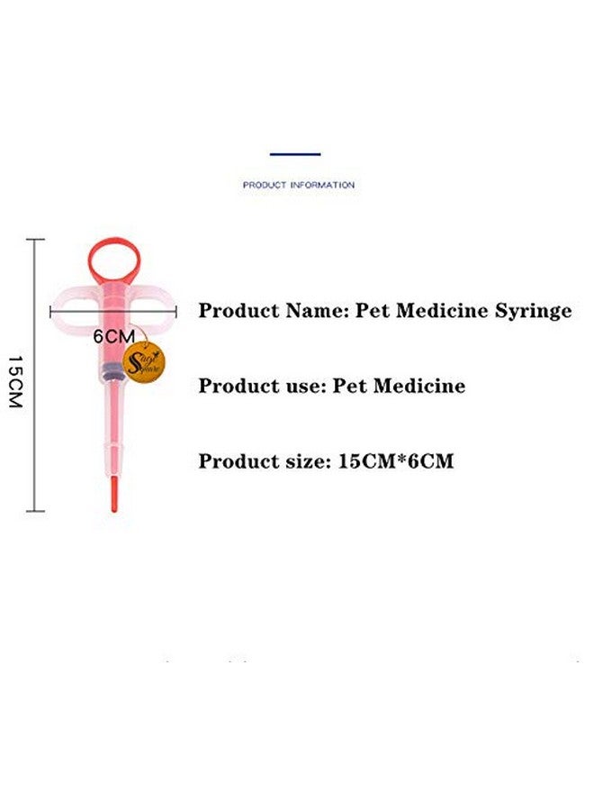 Sage Square Nursing Milk Feeding Tablet Pill Feeding Kit Syringe For Food, Water, Medicine Cats & Dogs, Puppy & Kitten Small Pets (Red) (Pack Of 1) - Image 5