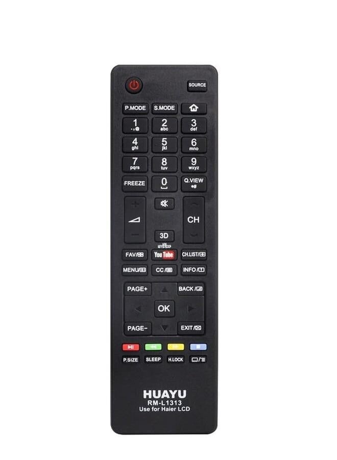 Haier Smart Tv Remote Replacement Remote Control For Haier Smart Lcd Led Tv With Youtube Smart Key Button Black