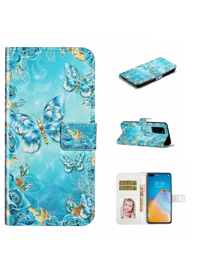 اس-توب جراب هاتف Huawei P40 من الجلد المنقوش بالزيت ثلاثي الأبعاد - Image 1