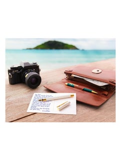 FABER-CASTELL Faber-Castell Neo Slim Fountain Pen Nib Width M Gold Marshmallow, The Pen is equipped with a high-quality gold-plated stainless steel nib in width M (medium)  - Image 5