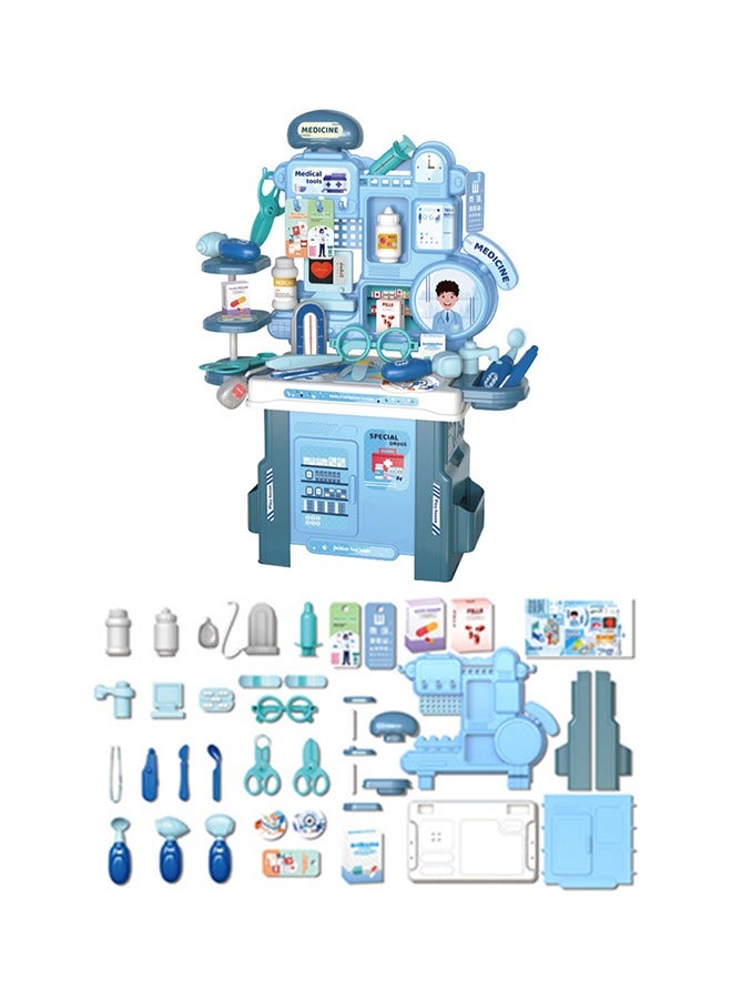 ألعاب تظاهرية للأطفال، مجموعات ألعاب الأطباء الكاملة مع سماعة طبية، ميزان حرارة، لعب أدوار إبداعي - Image 1