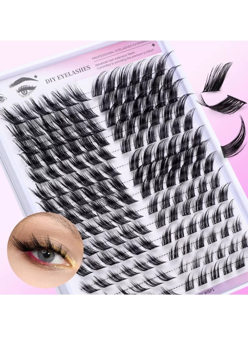168 Clusters of Dense Feathered Segmented False Eyelashes, 12-18mm Single Cluster Lashes, Perfect for Creating Natural and Enchanting Eyes, Suitable for Daily Makeup and Special Occasions. - Image 5