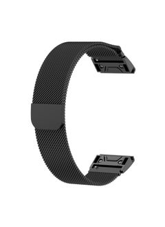 Replacement Strap For Garmin Fenix 5S Milanese Watch Band Black