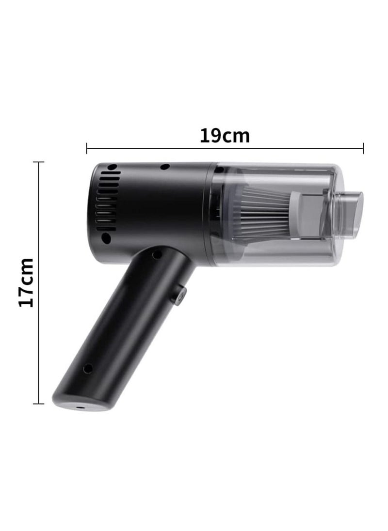 Wireless Handheld Vacuum Cleaner 6000Pa High Suction Power, Twin Turbine Motors Four Types of Suction Styles Portable Home and Car Accessories Cordless Handheld Vac Cleaning Device