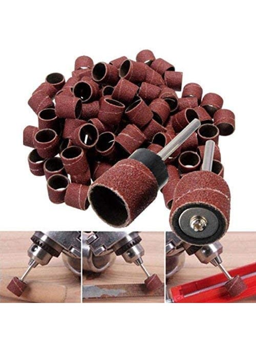 YADAV YADAV 51Pcs Set Sanding Drum Rotary Tool Rubber Mandrel Bands Sleeves Kit Durable for All Types of Surface Preparation and Finishing Work  - Image 2