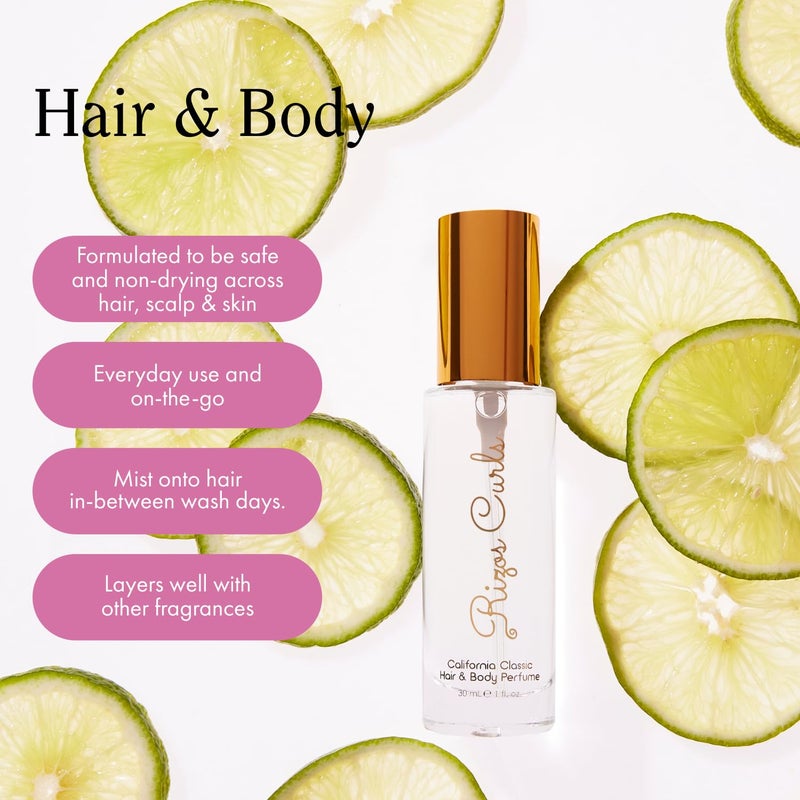 Rizos Curls California Classic Hair & Body Perfume. Fragrance Mist, Non Drying and Long Lasting, Natural Safe Ingredients, Vegan and Cruelty Free - Image 5