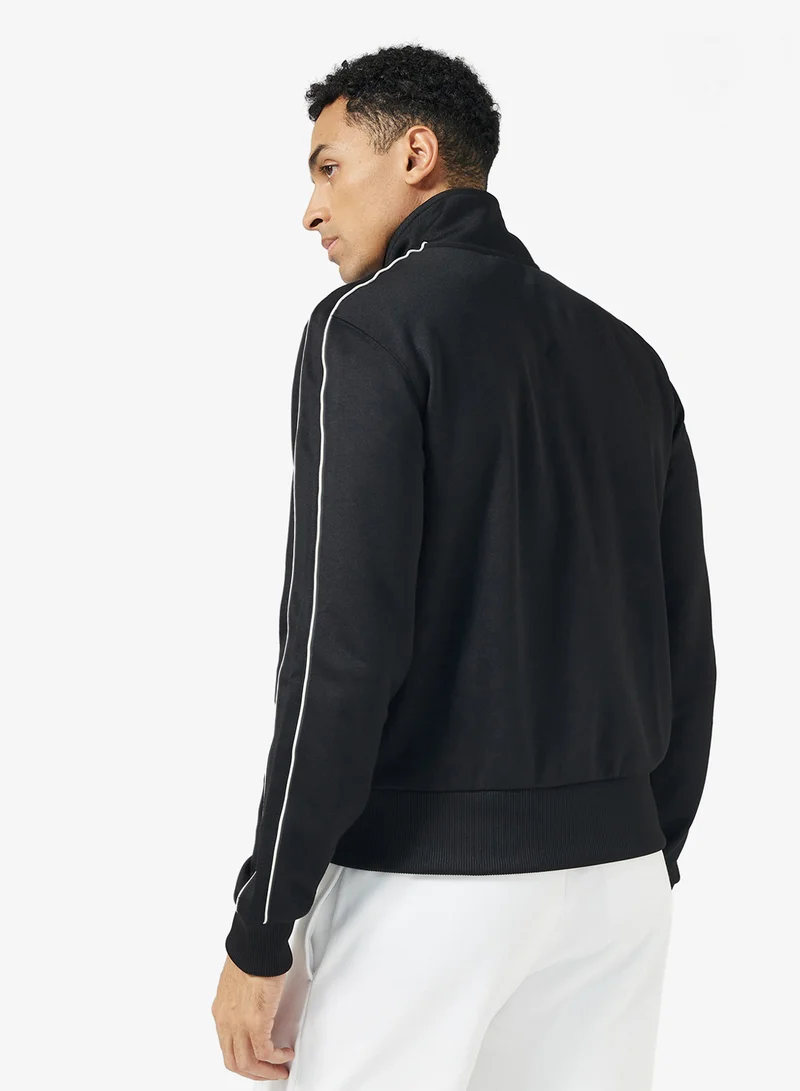 LACOSTE Paris Piqué Zip Front Track Jacket
