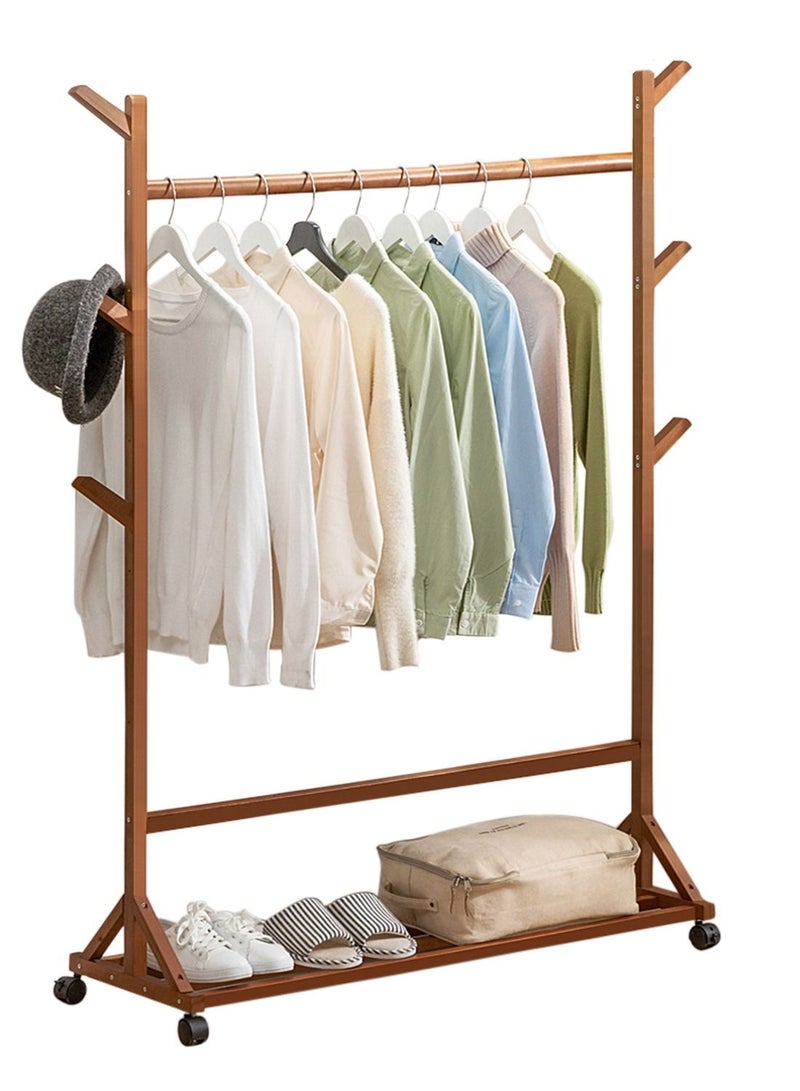 MTL Bamboo Garment Rack 100*35*155cm - Image 1