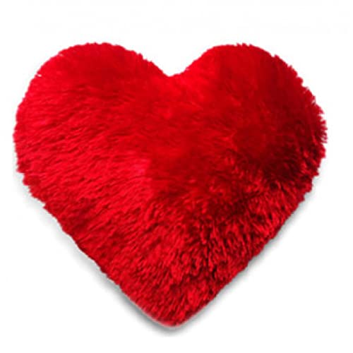 SHRI KRISHNA Heart Red Fur Pillow PersonalizedCustomized Photo Print PillowCushion Pillow Valentine Day Anniversary Key Chain Free Krishna Standard - Image 3