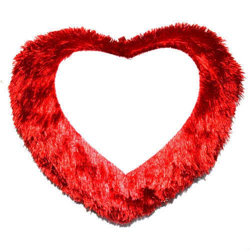 SHRI KRISHNA Heart Red Fur Pillow PersonalizedCustomized Photo Print PillowCushion Pillow Valentine Day Anniversary Key Chain Free Krishna Standard - Image 4