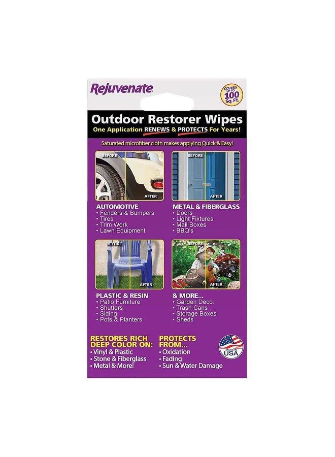 ريجوفينيت مناديل استعادة لمعان الاسطح من أزرق 7.62 x 21.336 x 12.446 سم RJRESTWIPES - Image 5